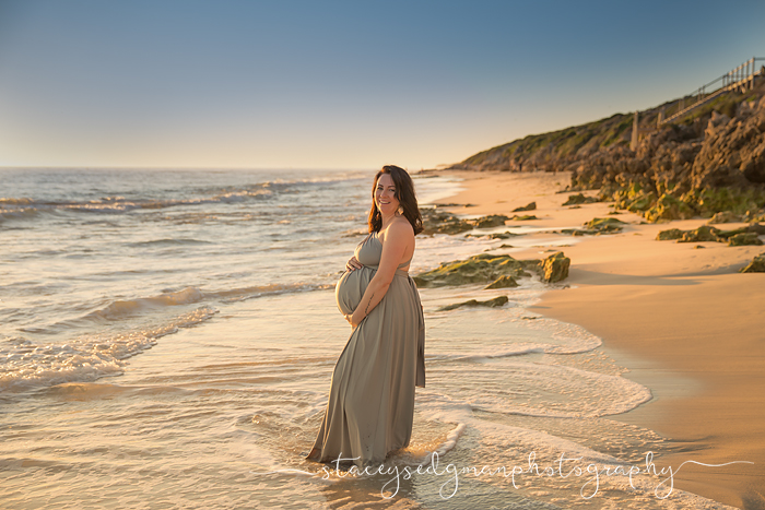 Sunset maternity photograph perth