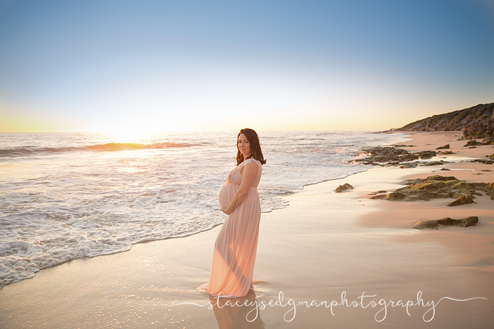 Sunset maternity photograph perth
